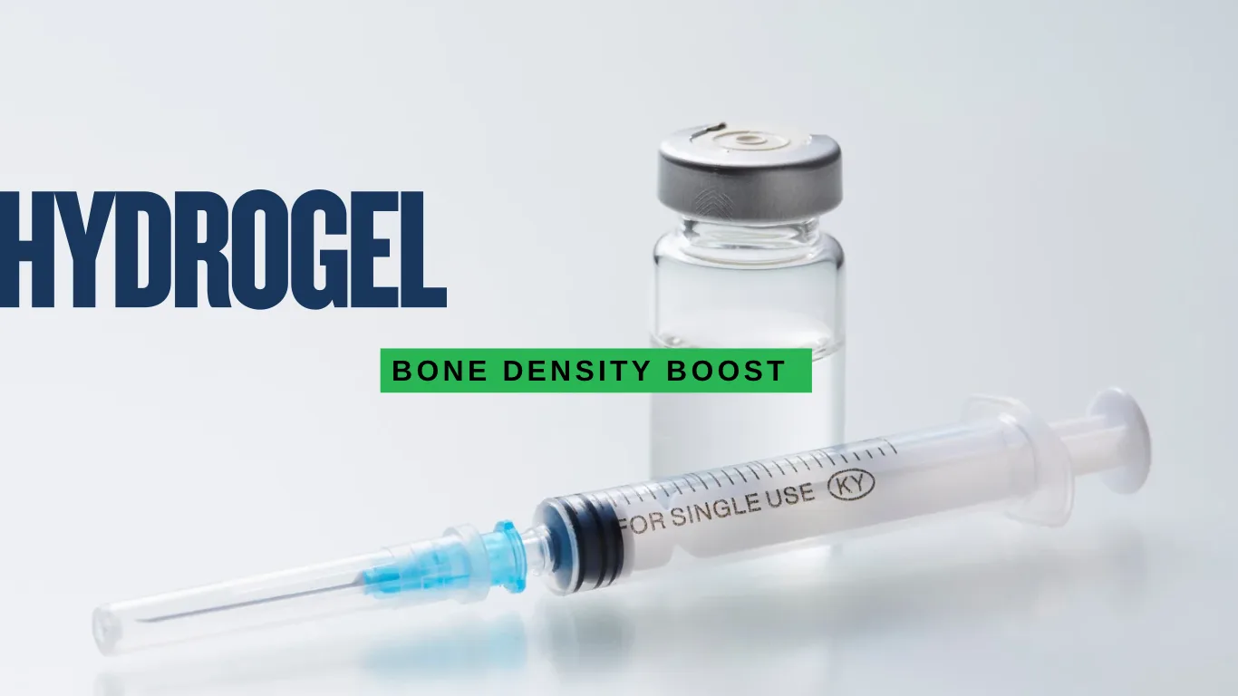 Hydrogel boosts bone density 5X & heals fast