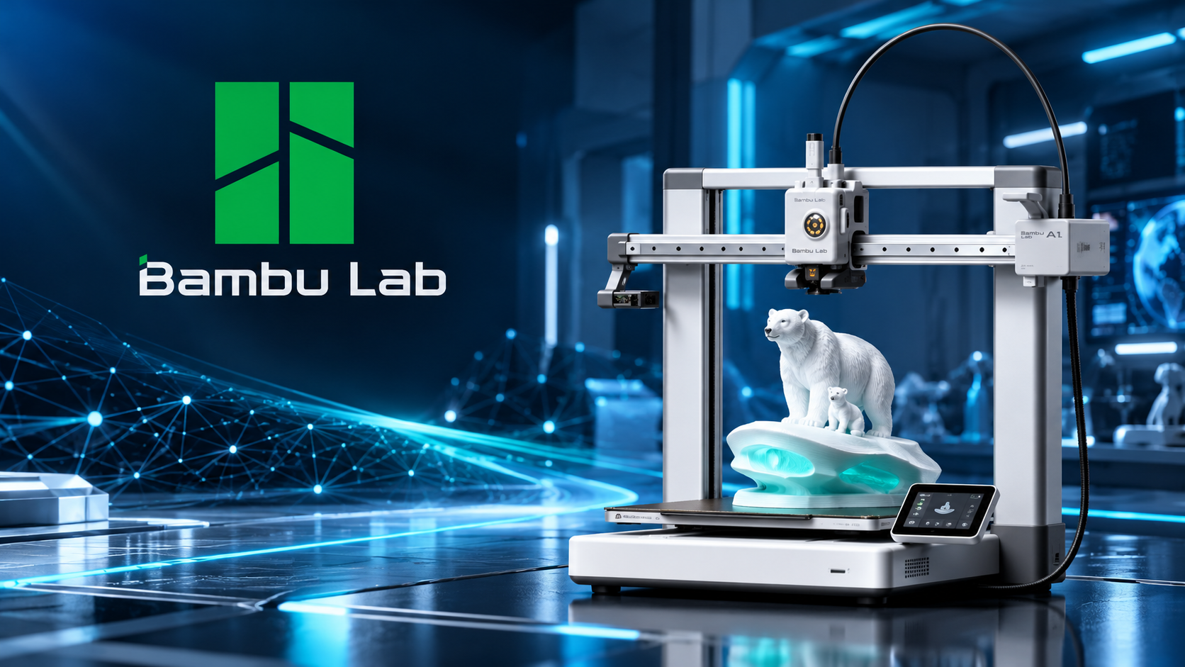 Bambu Lab 3D printer mid-print, representing the 2026 A, P, X and H2 series lineup