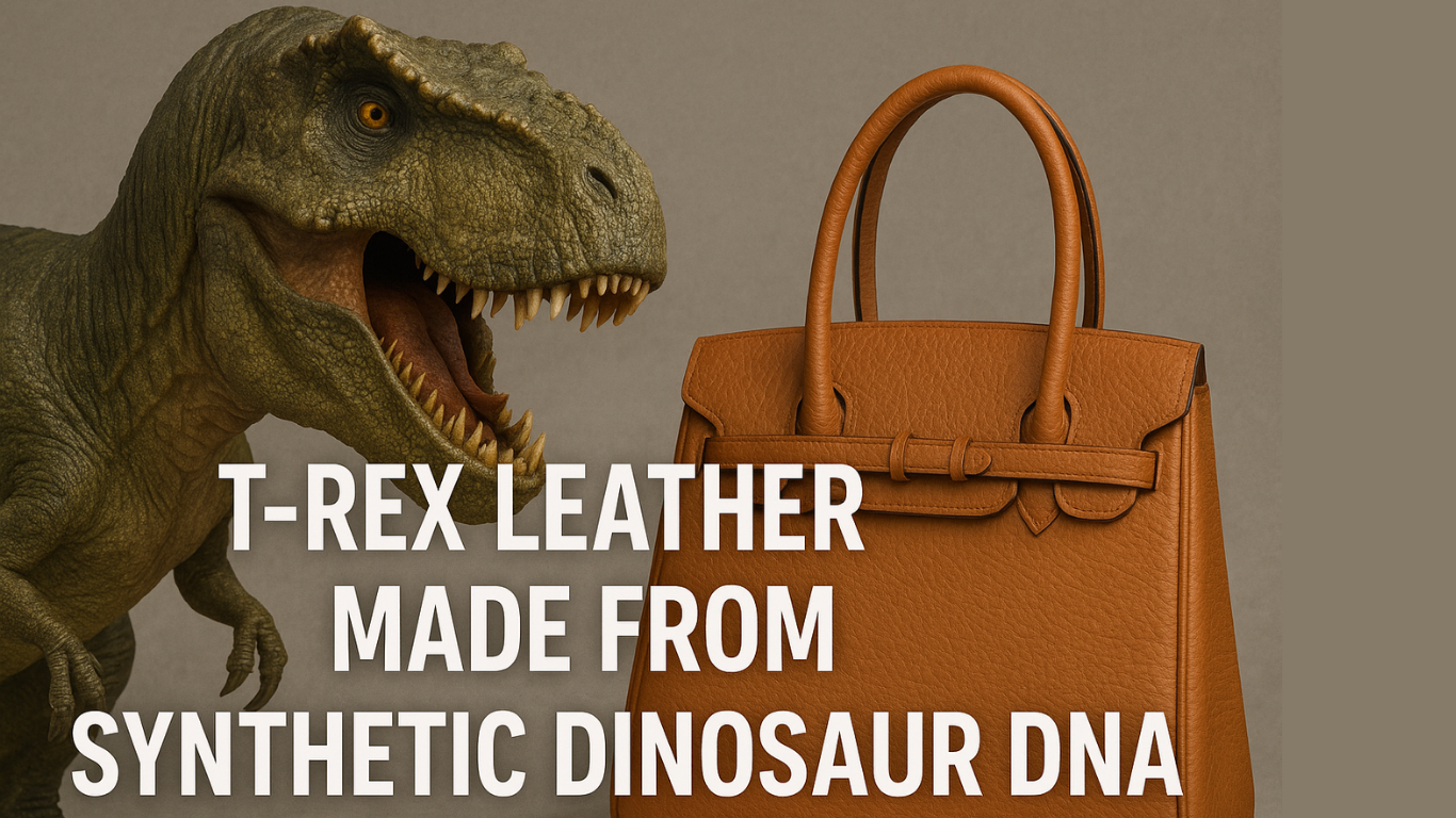 T-Rex-inspired Leather crafted in labs